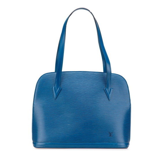 Louis Vuitton Epi Lussac One-Shoulder Bag Tote M52285 Toledo Blue Leather Wom... - Picture 1 of 9